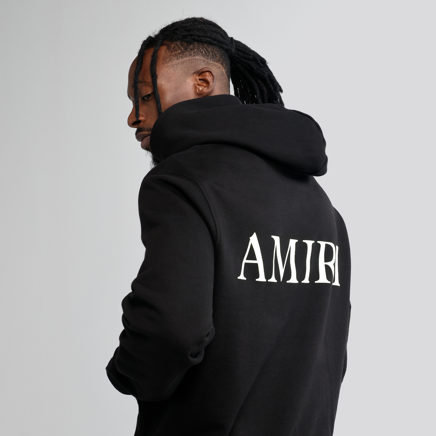 Buzo Tipo Hoodie Negro AMIRI MA Logo