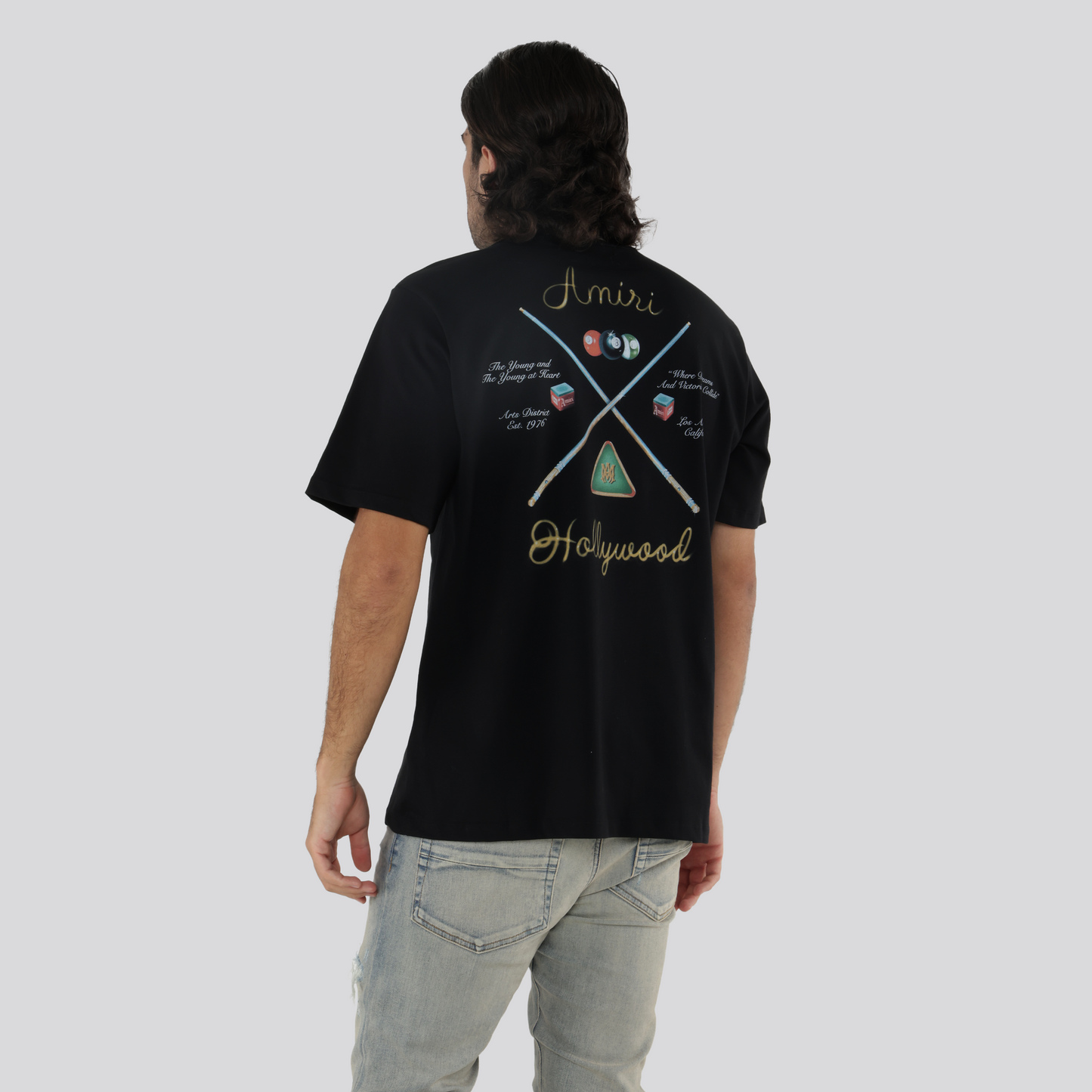 Camiseta Negra AMIRI Pool Cue