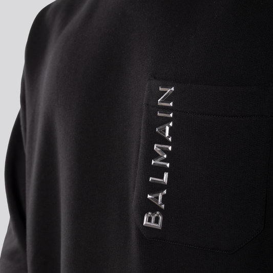 Buzo Negro Balmain Laminato