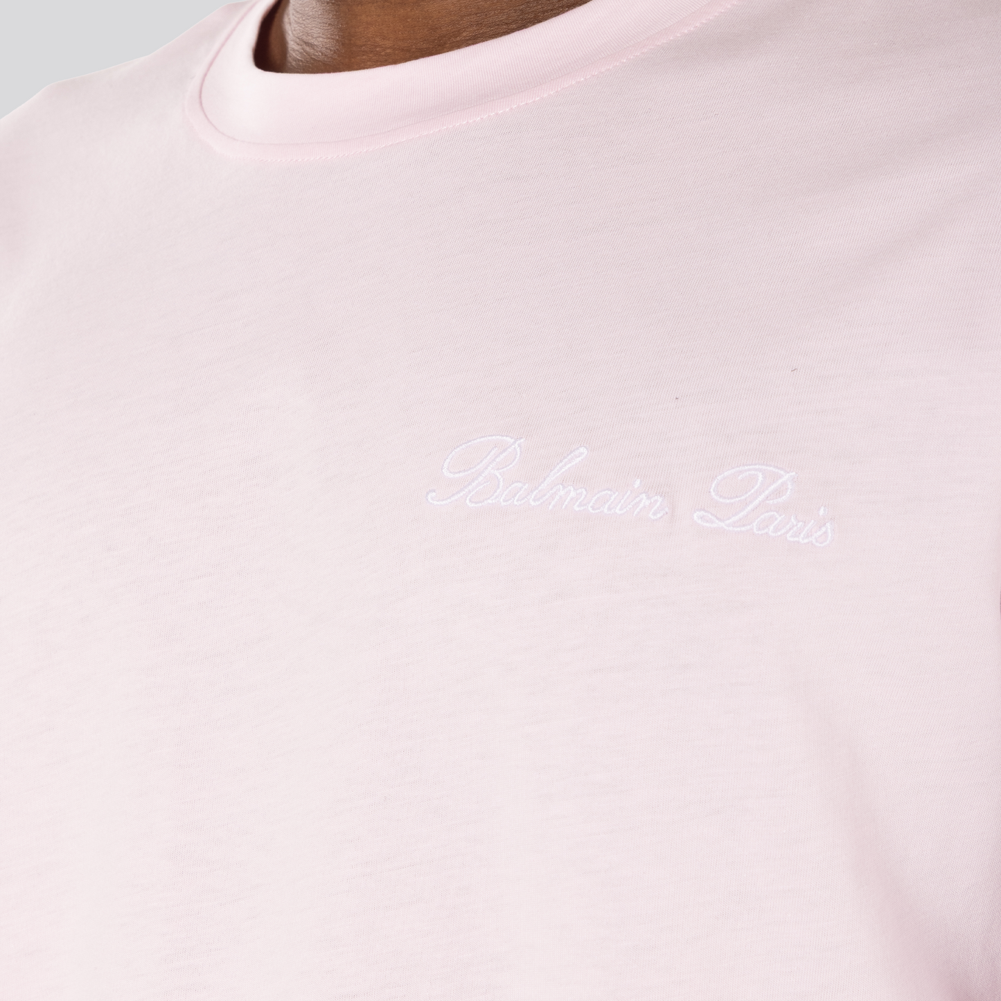 Camiseta Rosada Balmain Signature