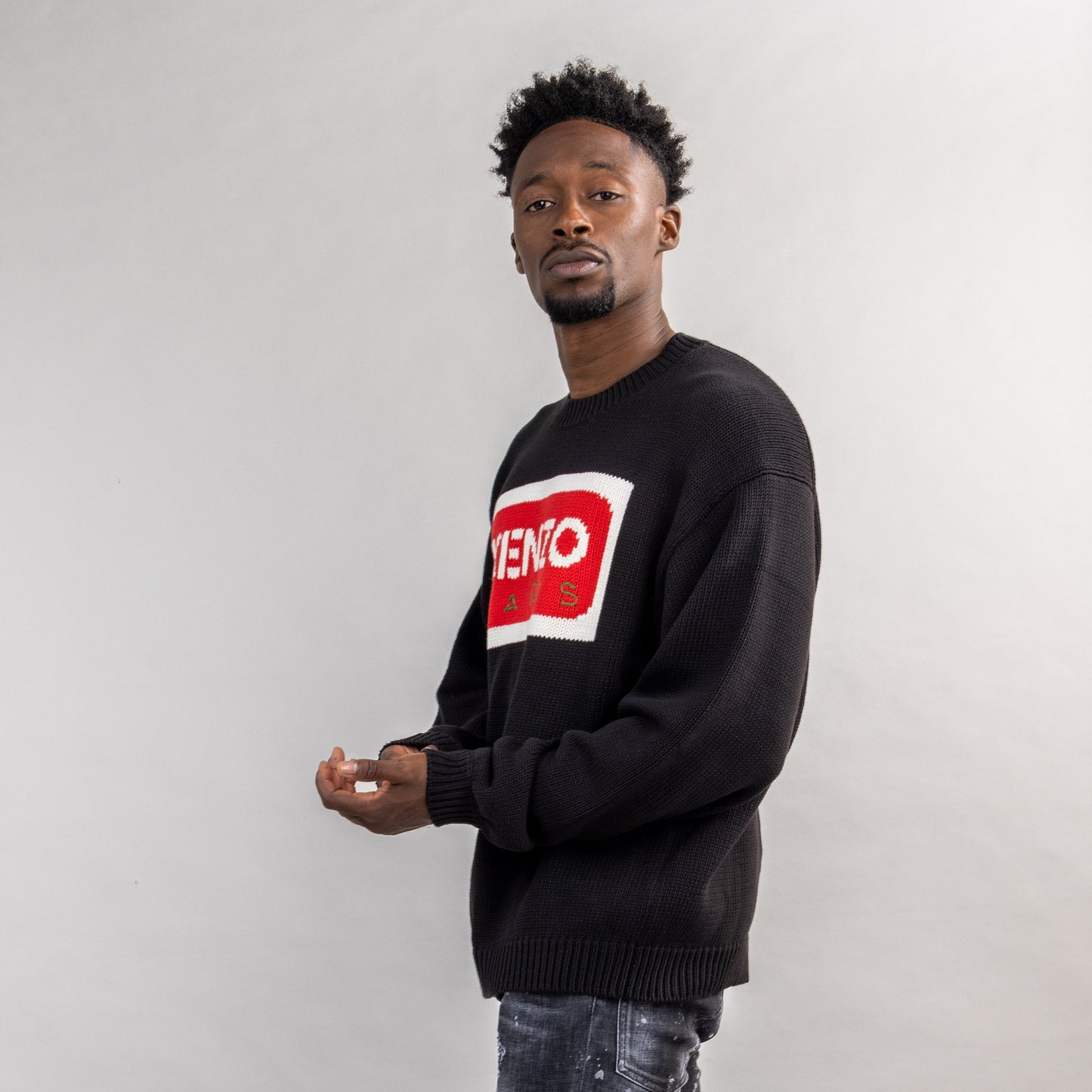 Suéter Negro Kenzo Paris Logo