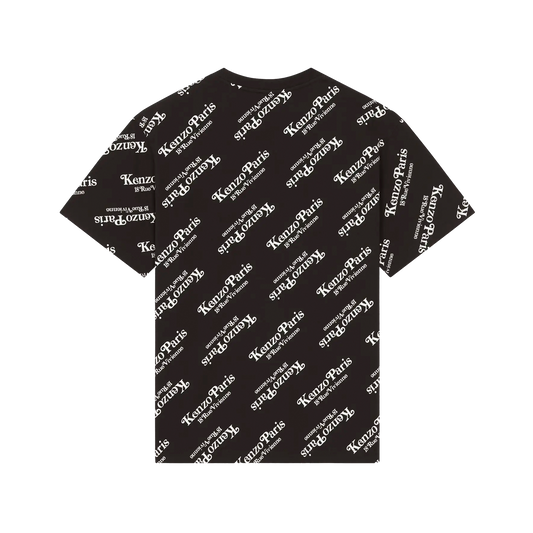 Camiseta Negra Kenzo Paris Multilogo