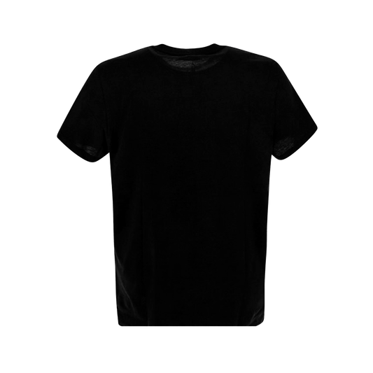 Camiseta Negra Balmain Flock & Foil