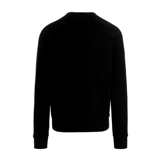 Buzo Negro Balmain Paris Chest Logo