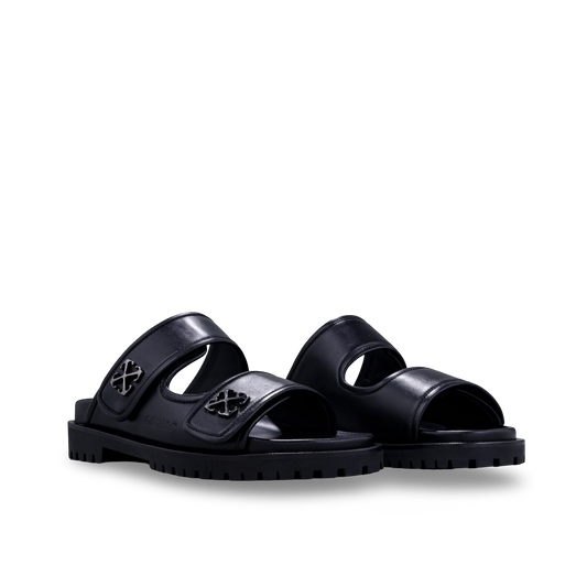 Sandalias Negras Off-White Metal Arrow