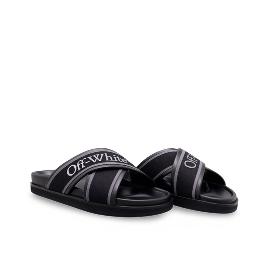 Sandalias Negras Off-White Cloud Criss Cross