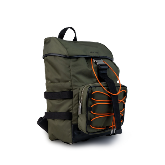 Mochila Verde Off-White Flap Courrier