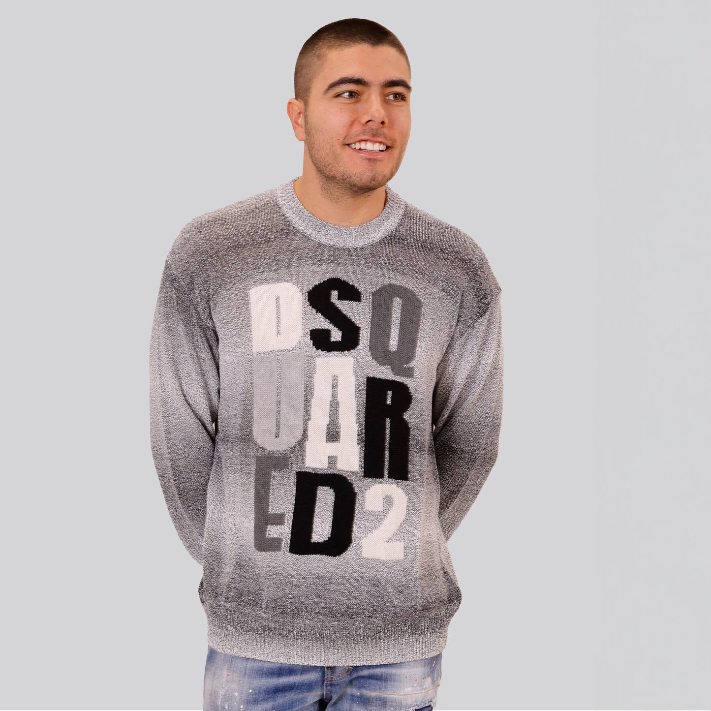 Suéter Gris Dsquared2 Logo