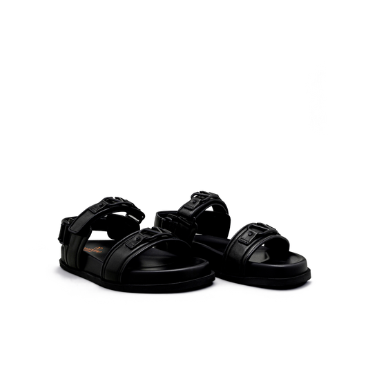 Sandalias Negro Valentino Vplaque