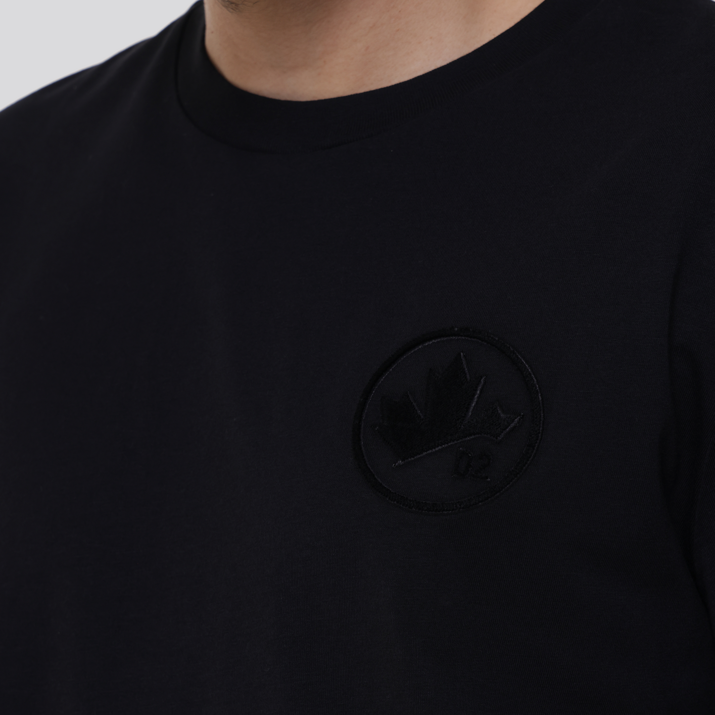 Camiseta Negra Dsquared2 Leaf