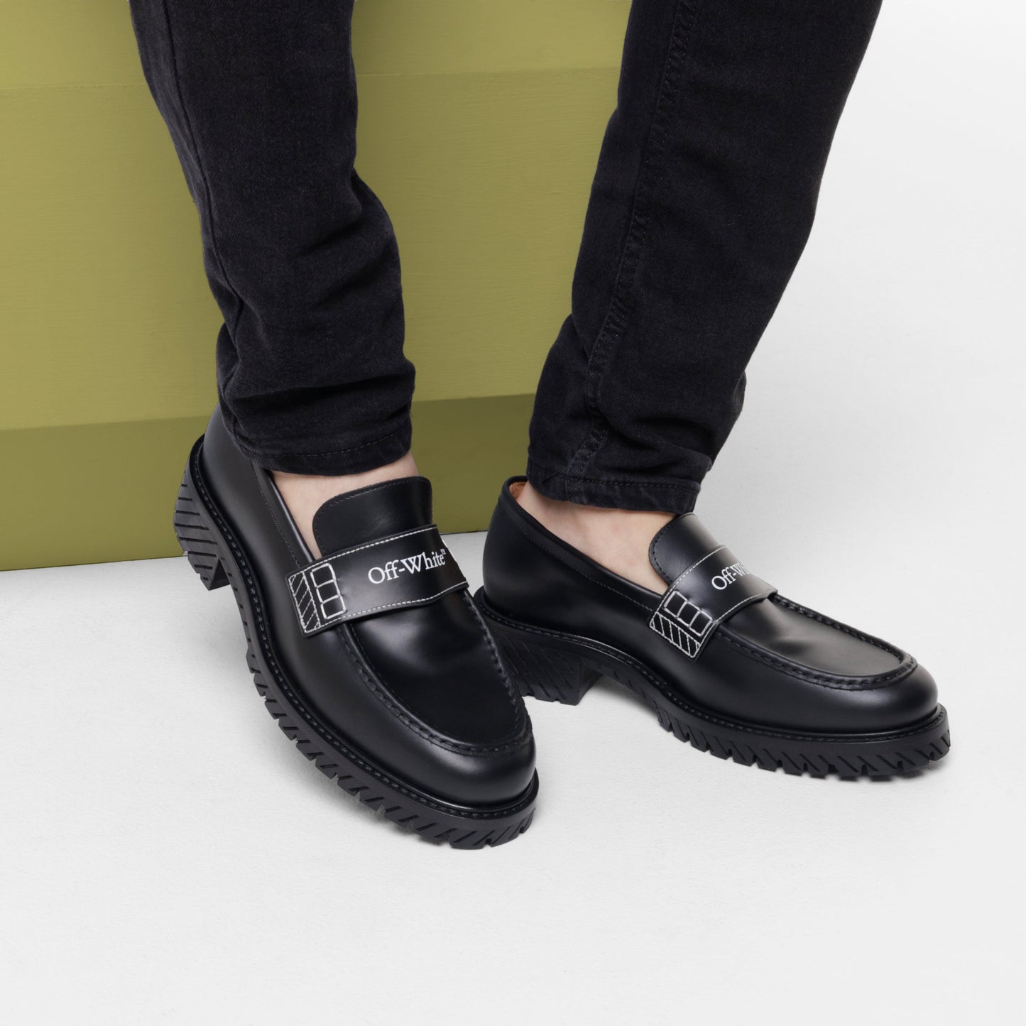 Mocasines Negro Off-White Combat