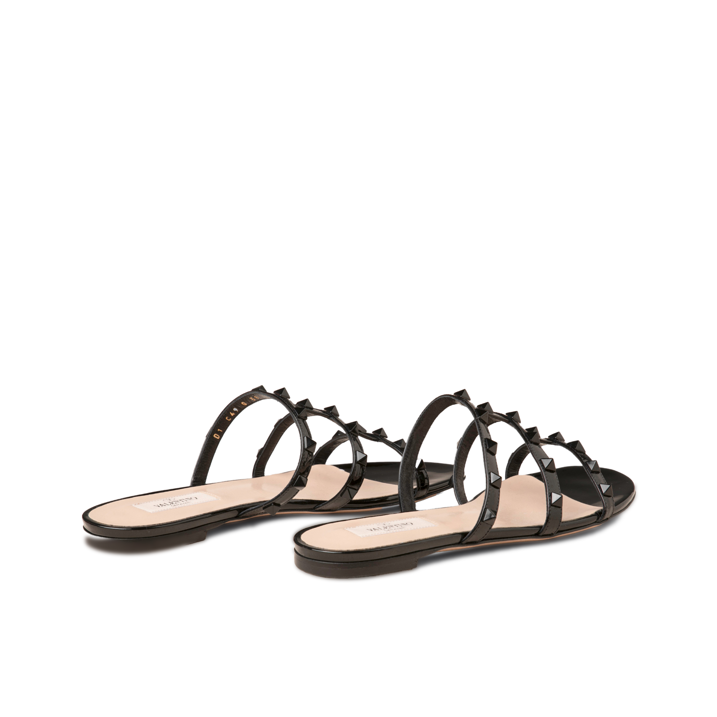 Sandalias Negras Negro Valentino Multirockstuds