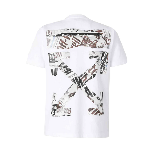 Camiseta Blanca Off-White Newspaper