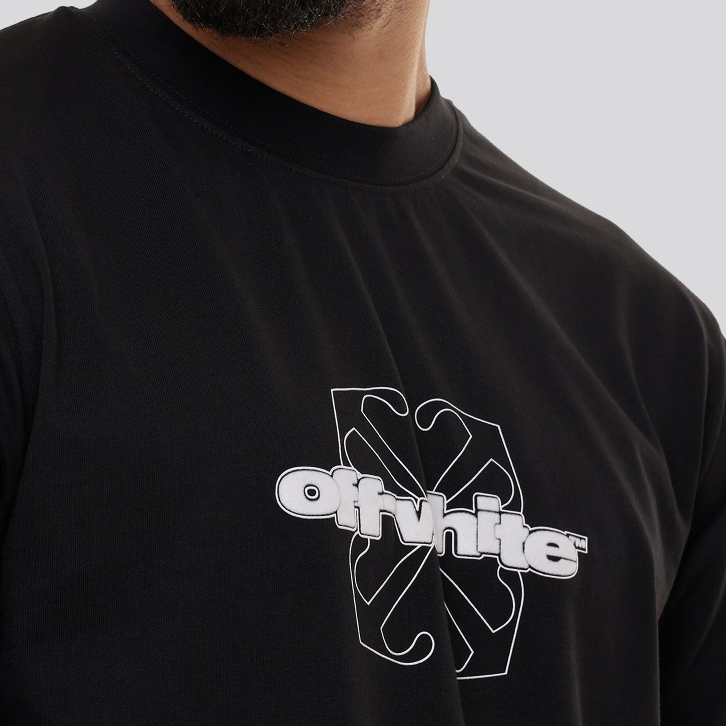 Camiseta Negra Off-White Flock Arrow