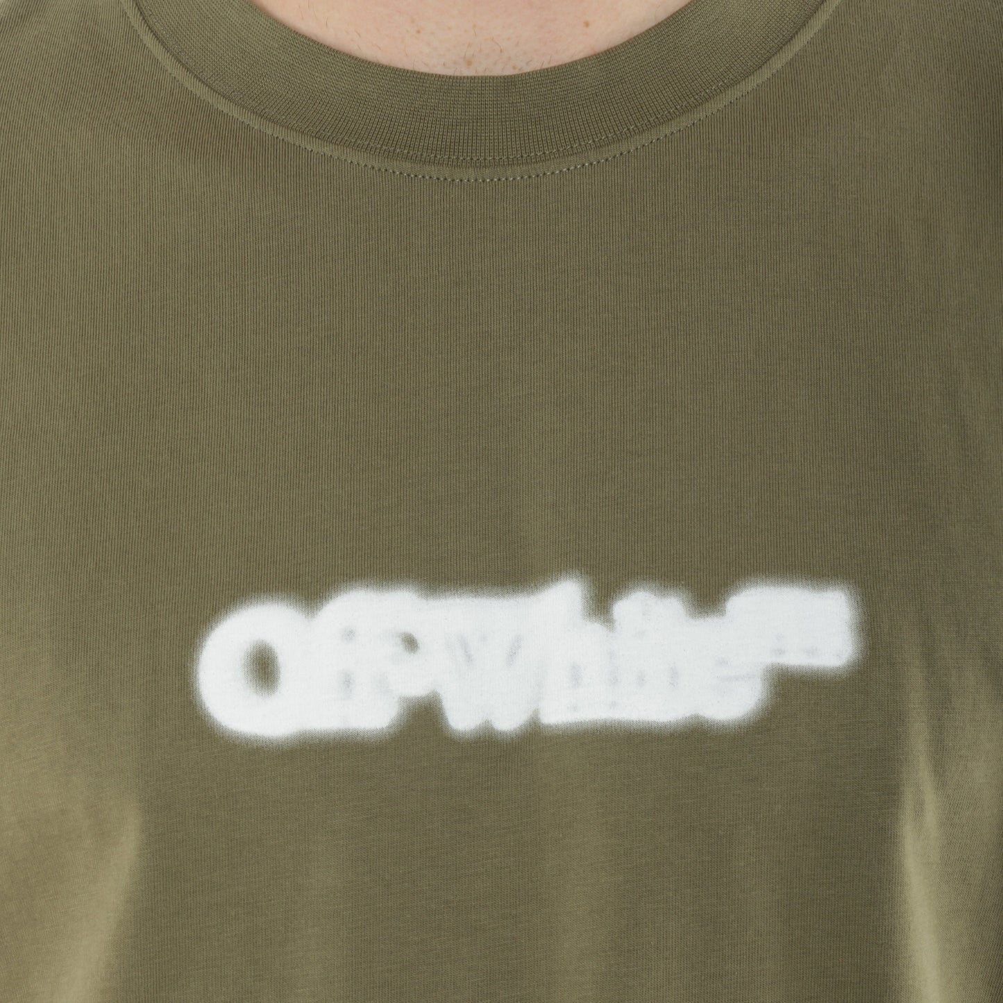 Camiseta Verde Off-White Spray Arrow