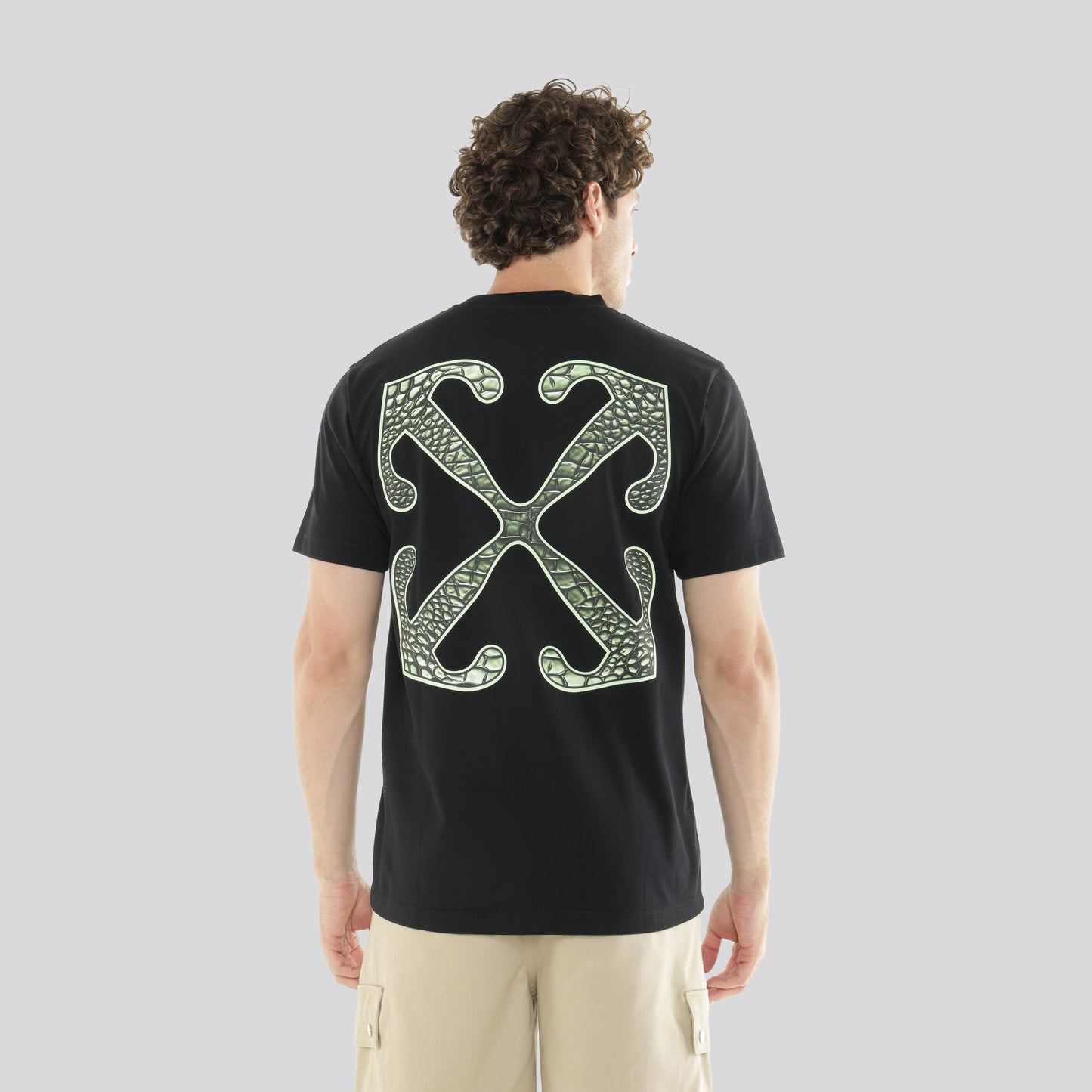 Camiseta Negra Off White Croco Arrow