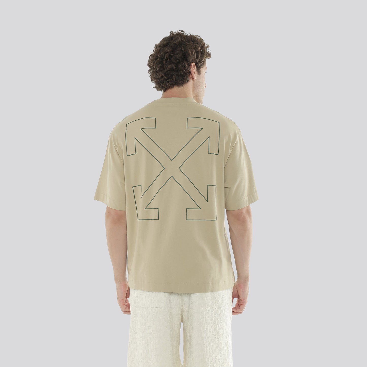 Camiseta Beige Off White Banknote