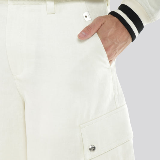 Pantaloneta Blanca Off White Pocket