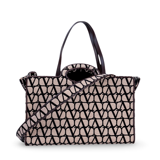 Cartera Beige Negro Valentino Iconographe