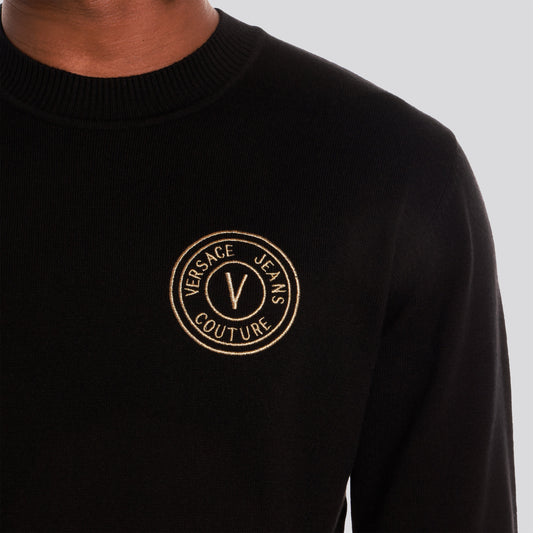 Buzo Negro Versace Jeans Couture Logo