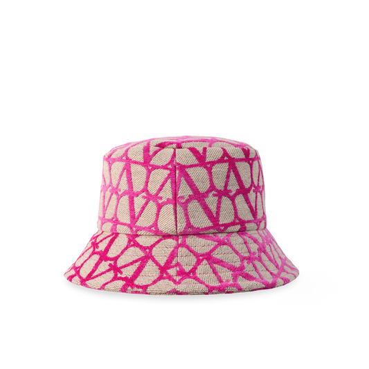 Gorro Beige Valentino Rosa Iconographe