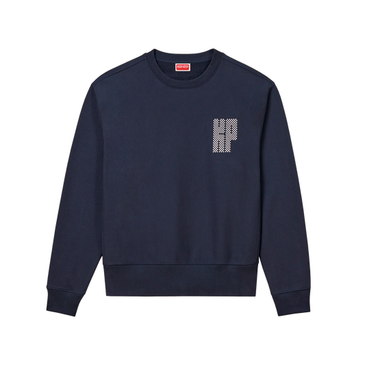 Buzo Azul Kenzo Kamon Embroidered