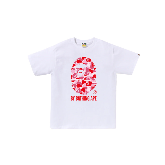 Camiseta Blanca Bape Abc Camo Big Ape Hea