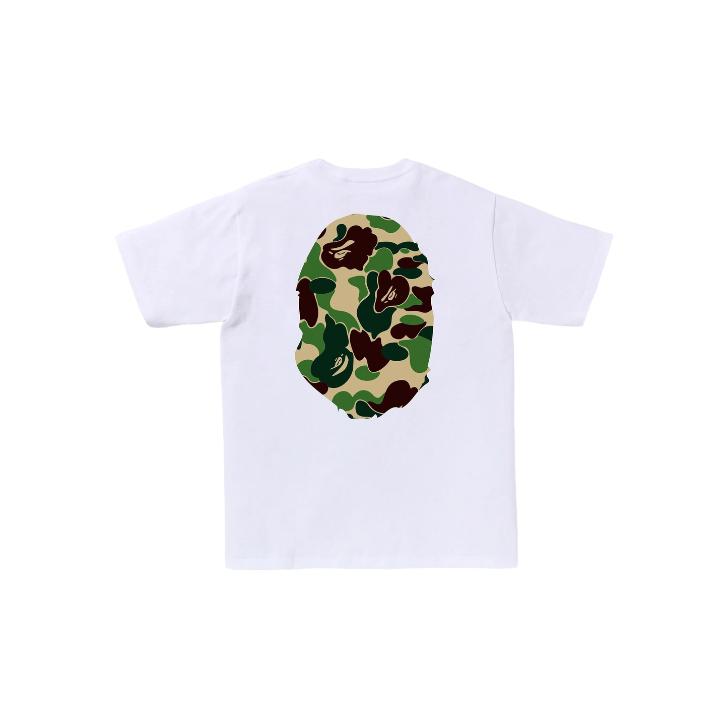 Camiseta Blanca Bape Abc Camo Big Ape Hea