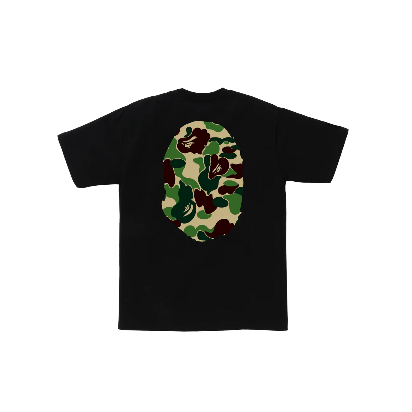Camiseta Negra Bape Abc Camo Big Ape Hea