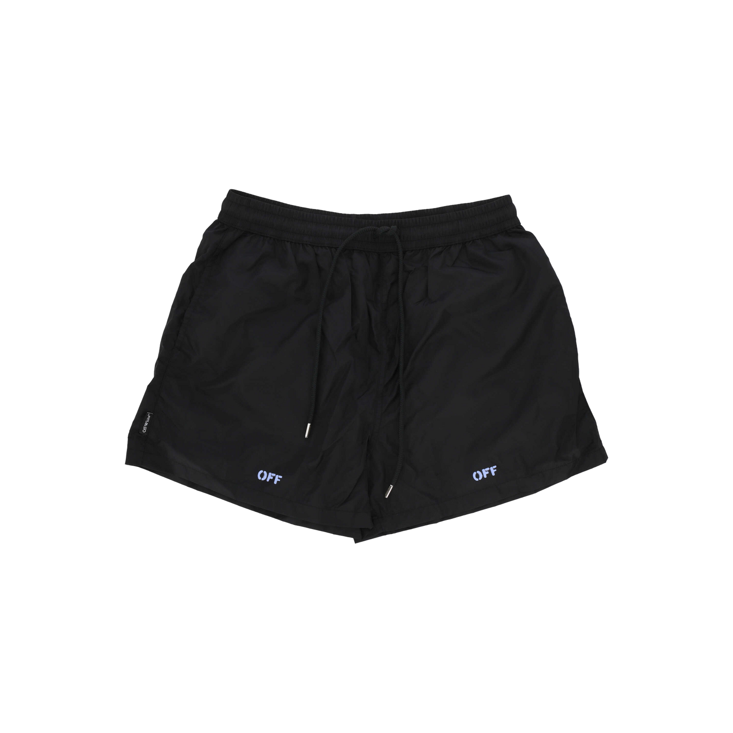 Pantaloneta Negra Off-White Stencil