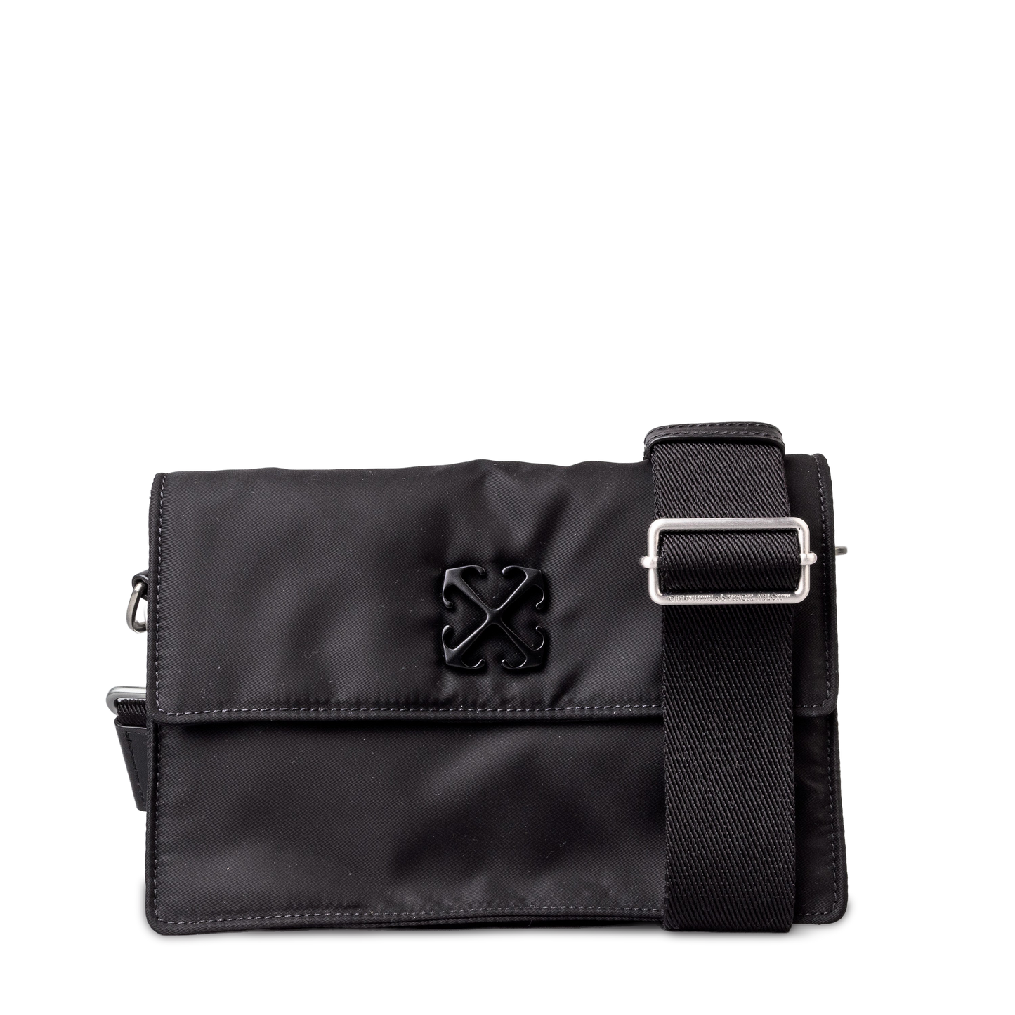 Bolso Negro Off-White Soft Jitney 1.4 Simple Nylon
