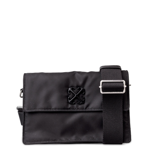 Bolso Negro Off-White Soft Jitney 1.4 Simple Nylon