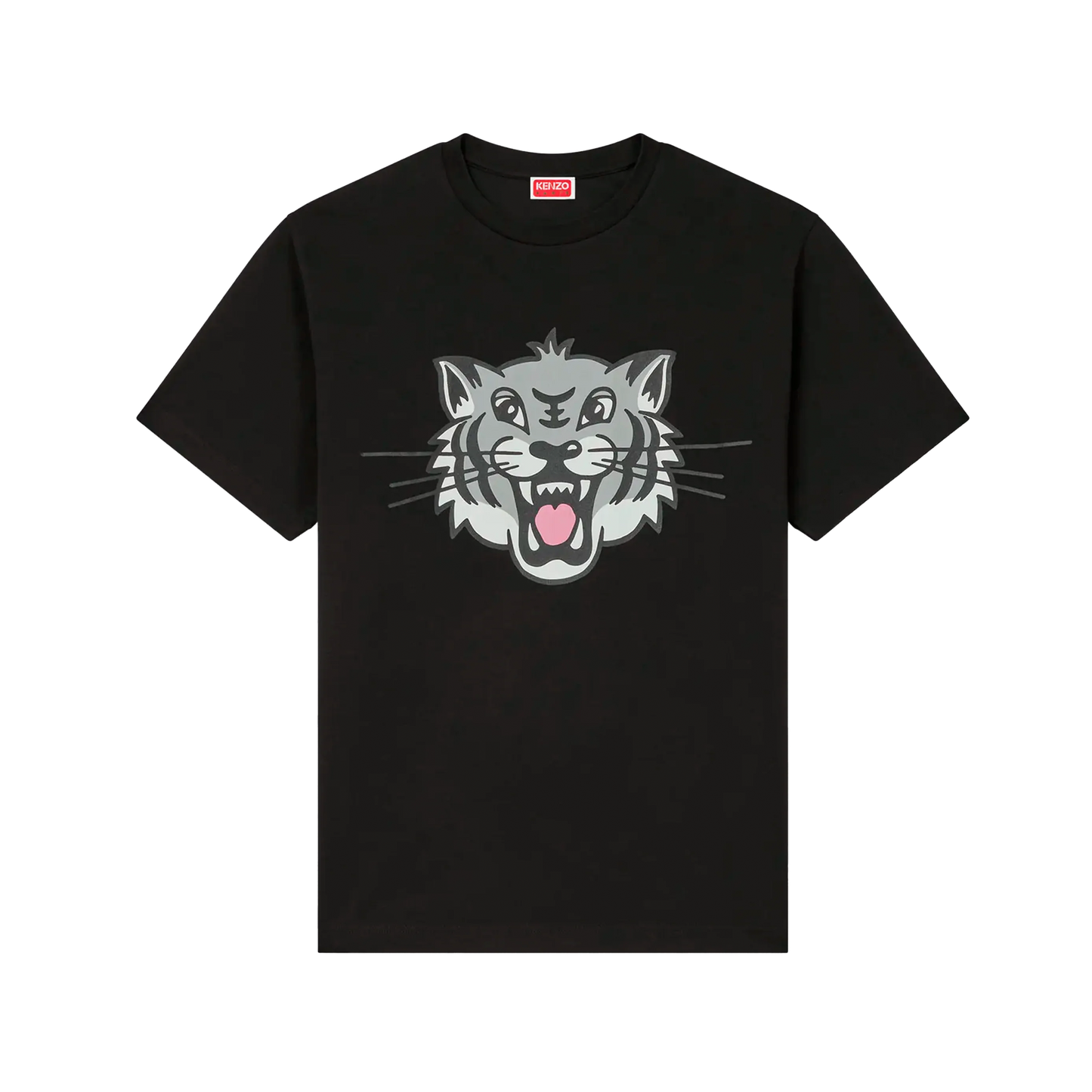 Camiseta Negra Kenzo Big Tiger