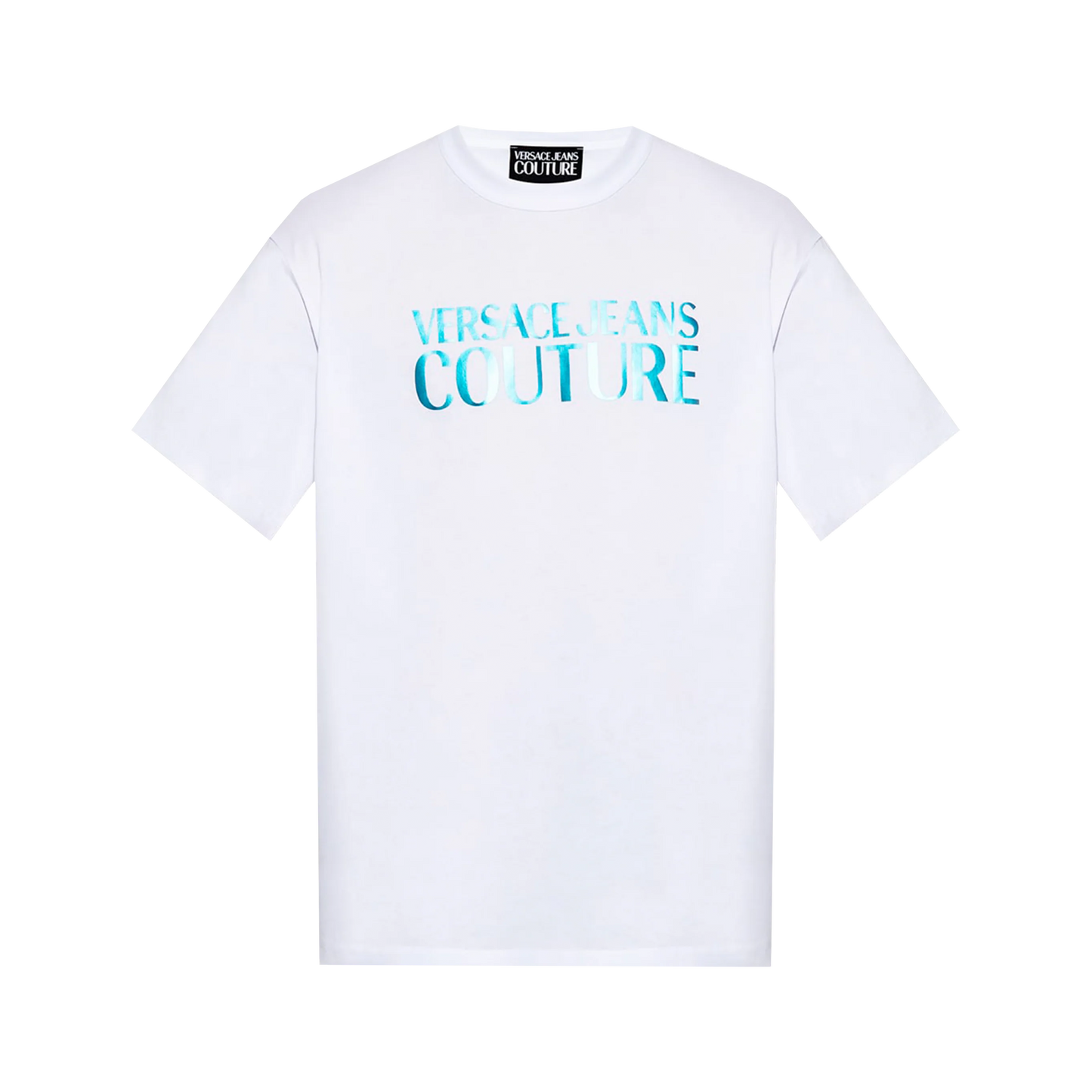 Camiseta Blanca Versace Jeans Couture Logo Multicolor