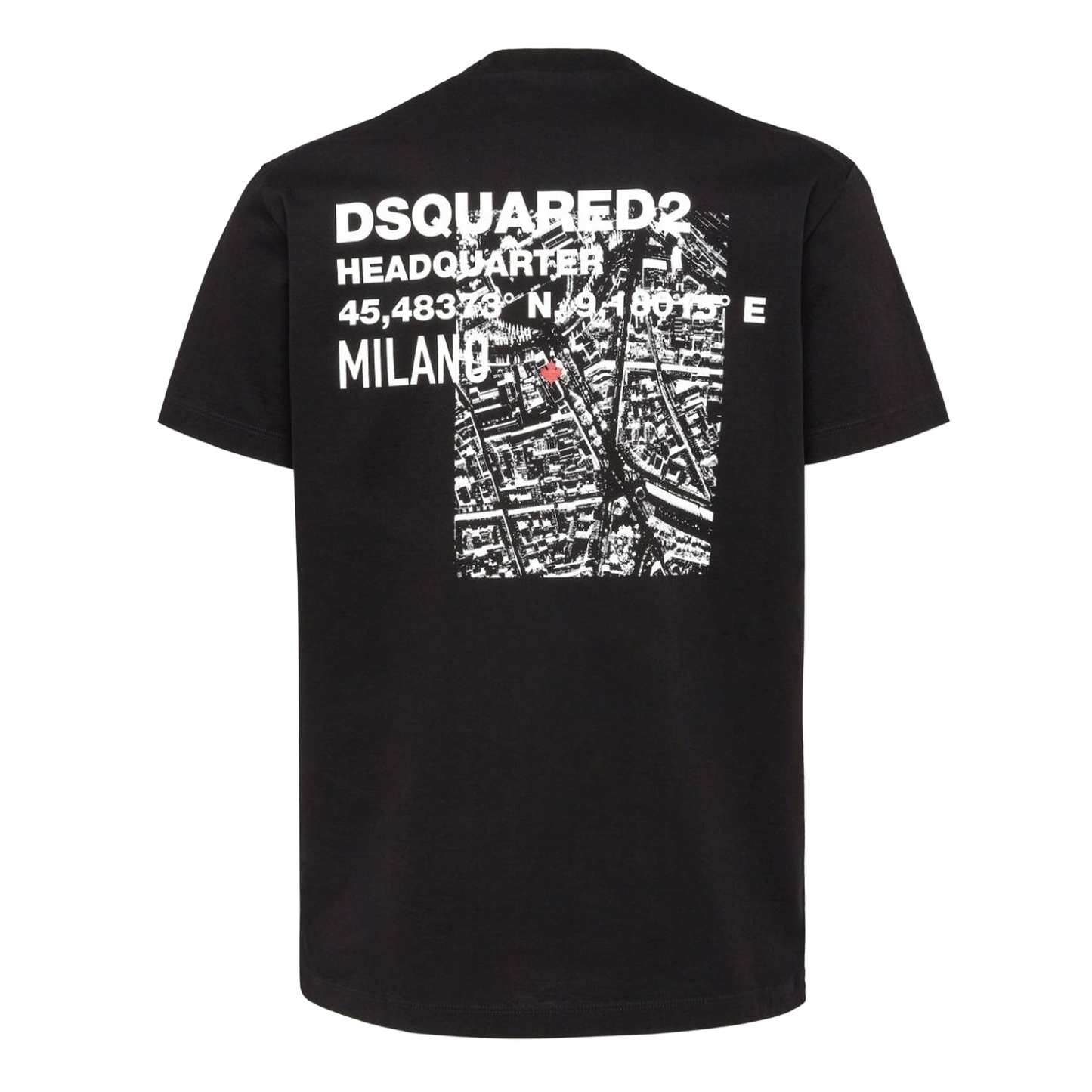 Camiseta Negra Dsquared2 Chest Logo