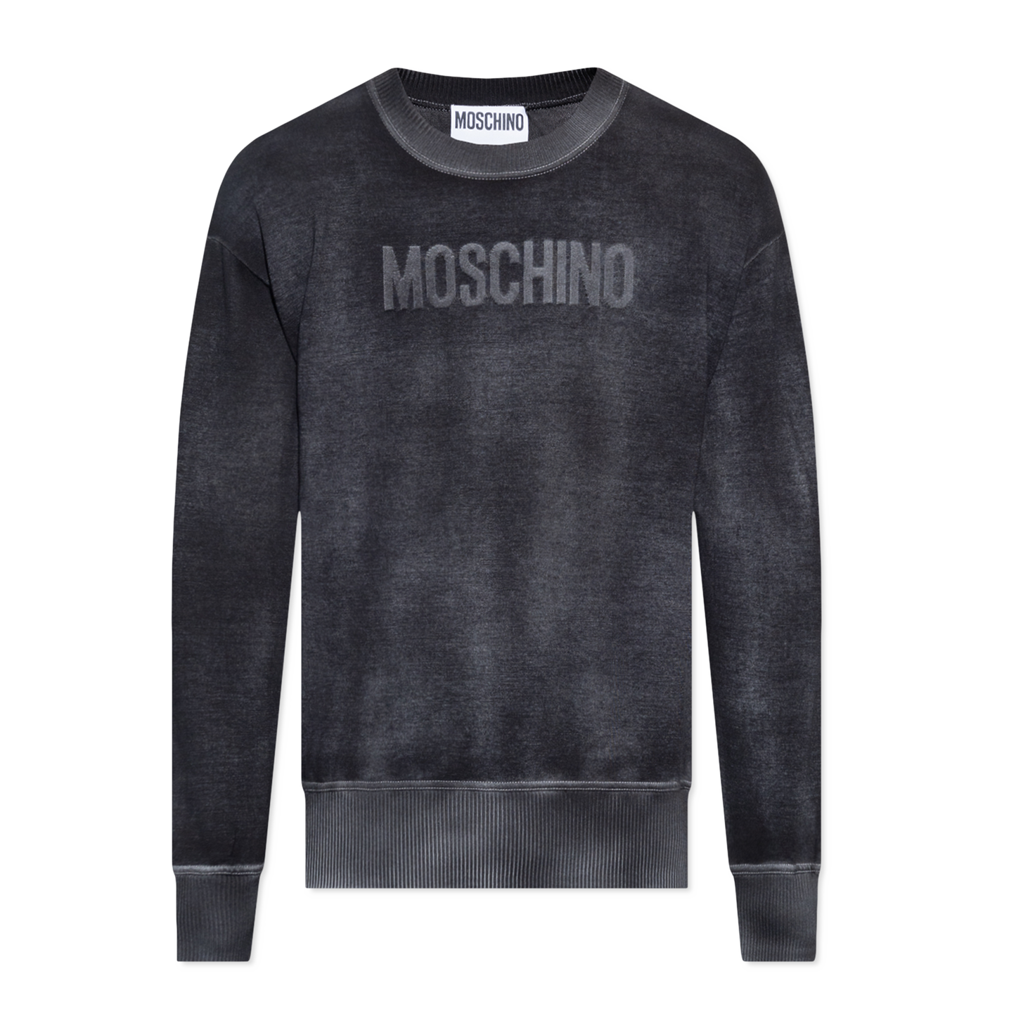 Buzo Negro Moschino Logo