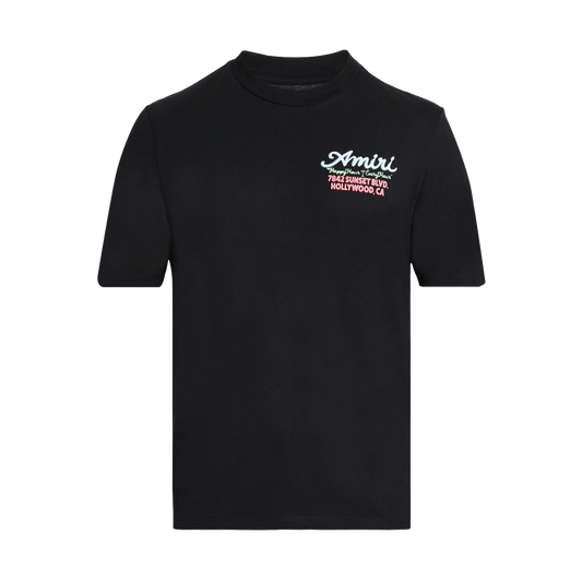 Camiseta Negra AMIRI Neon Lights
