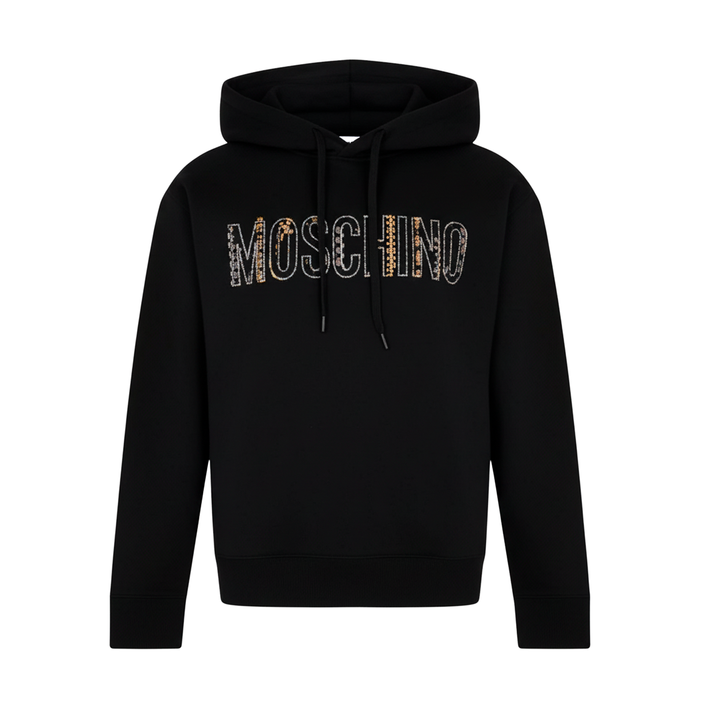 Buzo Negro Moschino Logo