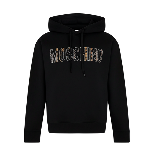 Buzo Negro Moschino Logo