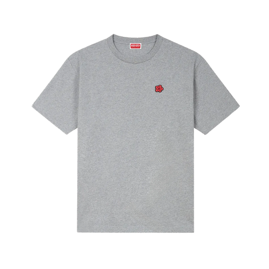 Camiseta Gris Kenzo Flower Logo
