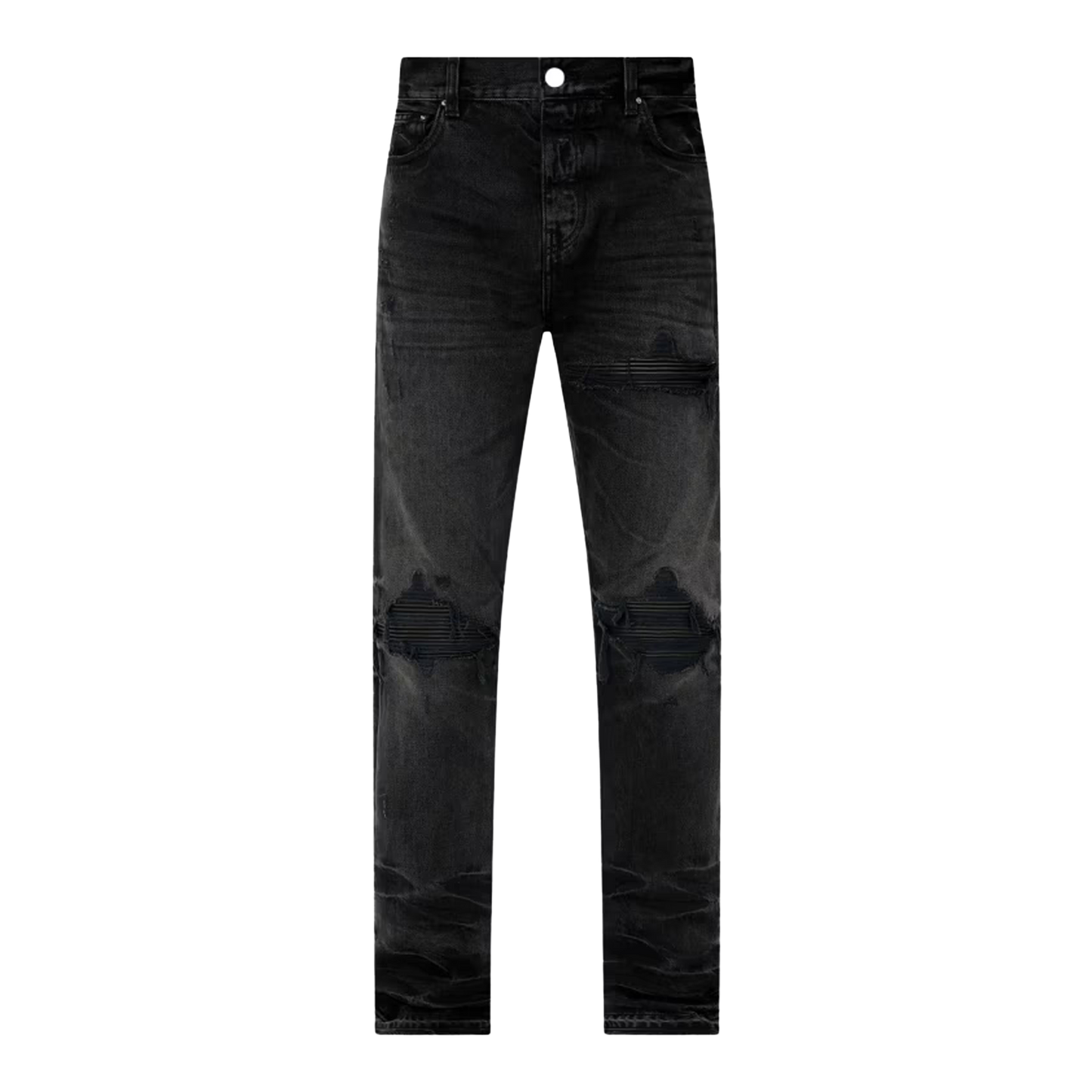 Jeans Negro AMIRI Leather Straight Mx1