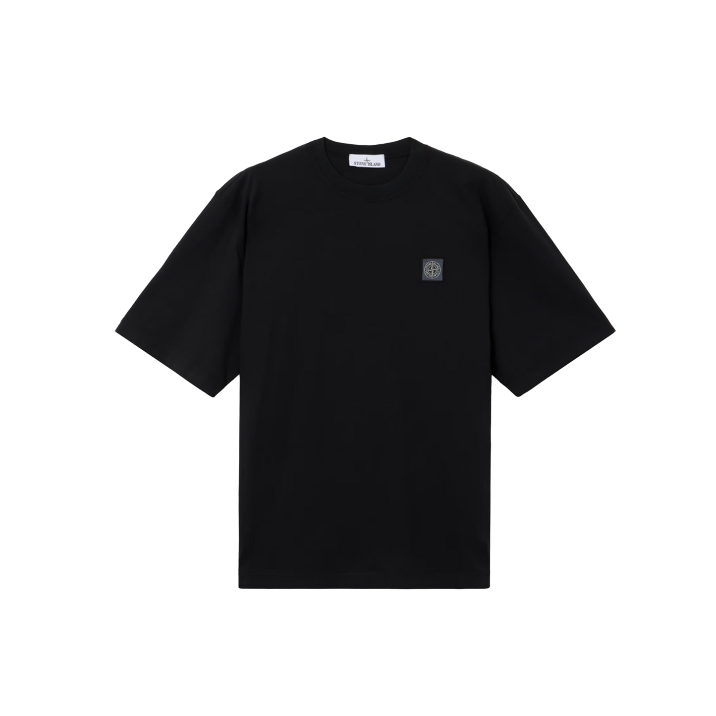 Camiseta Negra Stone Island Logo