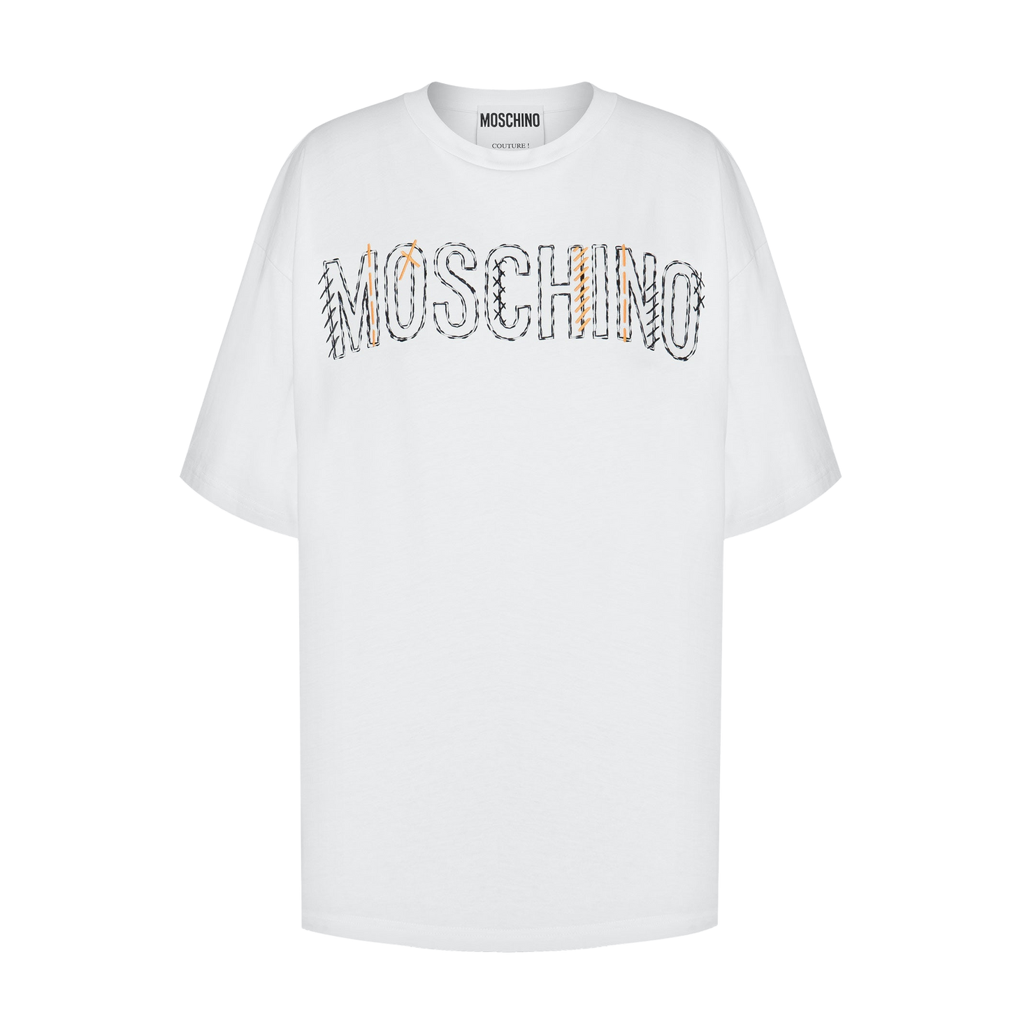 Buzo Blanco Moschino Logo