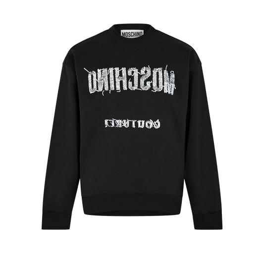 Buzo Negro Moschino Couture Embroidered