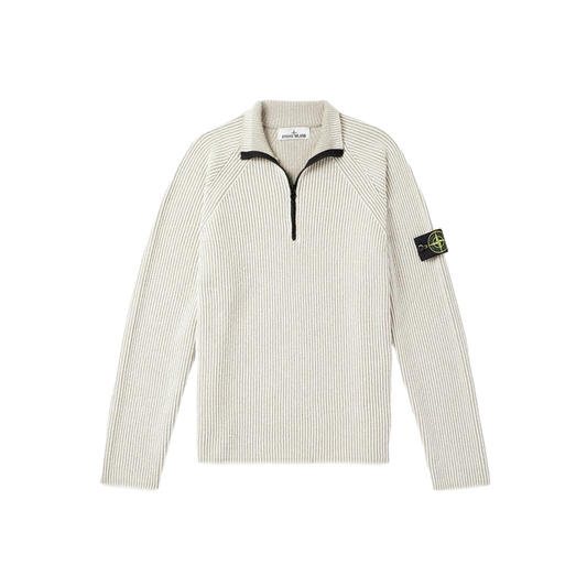 Buzo Hueso Stone Island Virgin Wool Zip