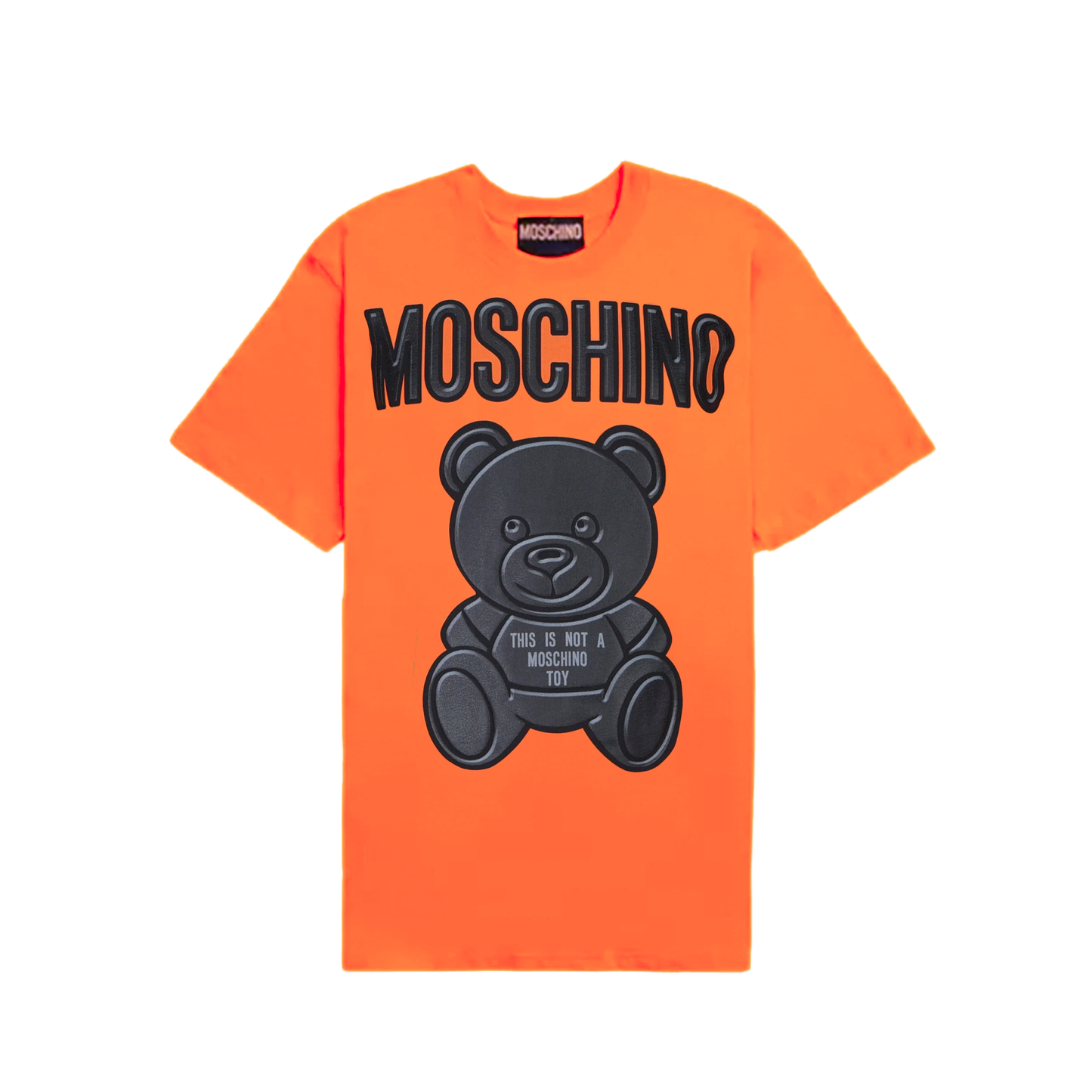 Camiseta Naranjado Moschino Big Teddy