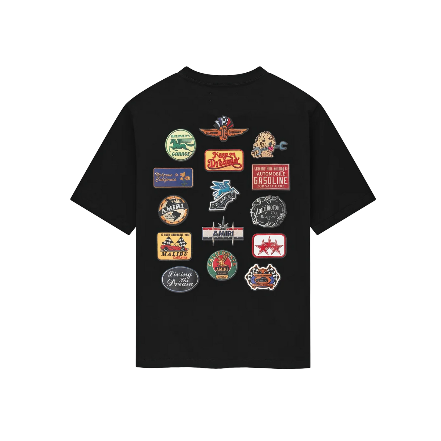 Camiseta Negra AMIRI Station Patch