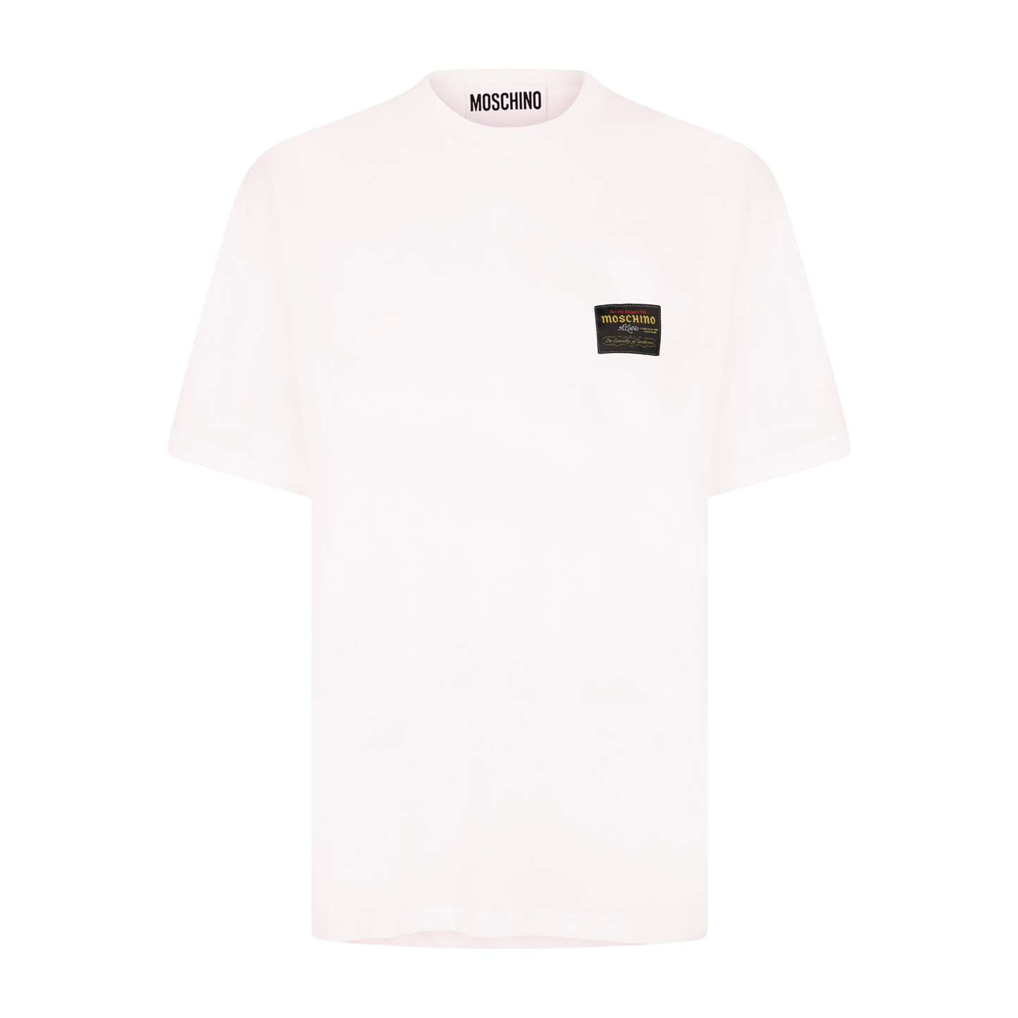 Camiseta Blanca Moschino Tag