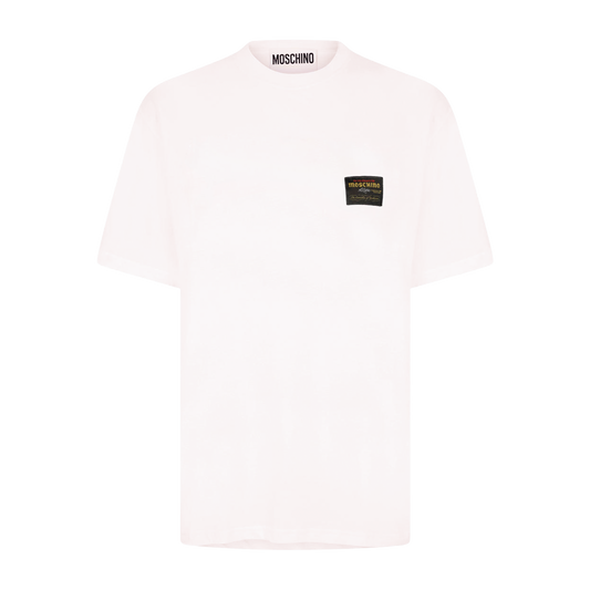 Camiseta Blanca Moschino Tag