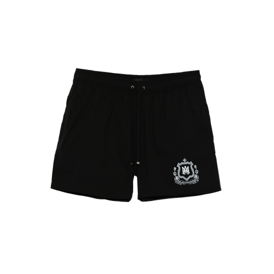 Pantaloneta Negra AMIRI Crest